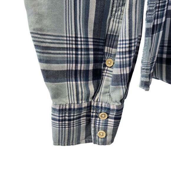 Lucky Brand Western Style Plaid Button Down Shirt Size XL - Picture 6 of 6
